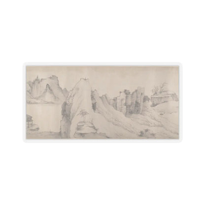 Unidentified artist - River Scene in Winter - dated 1661 v10 - STICKER Vinyl Kiss-Cut Decal