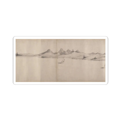 Unidentified artist - River Scene in Winter - dated 1661 v12 - STICKER Vinyl Kiss-Cut Decal