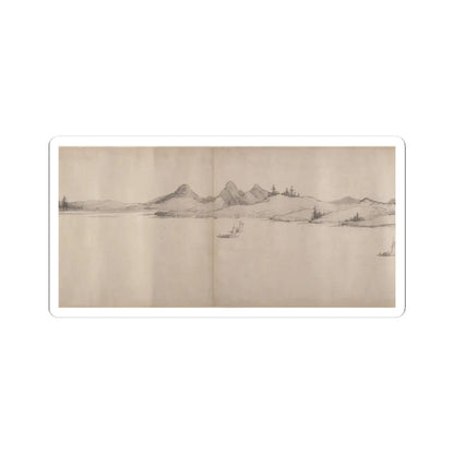 Unidentified artist - River Scene in Winter - dated 1661 v12 - STICKER Vinyl Kiss-Cut Decal