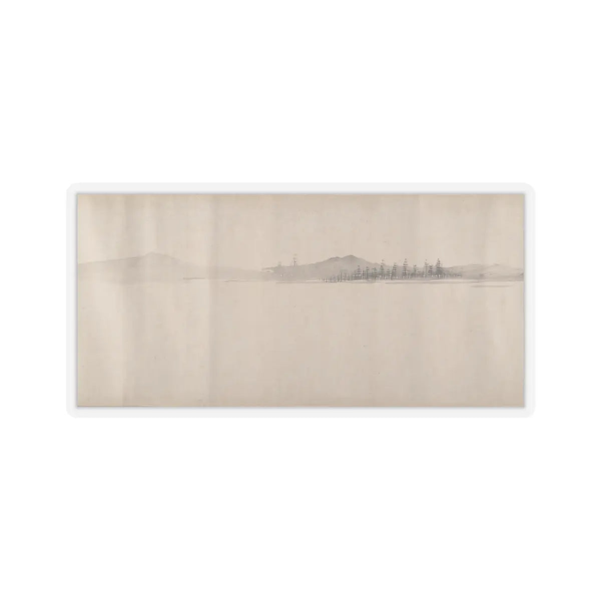Unidentified artist - River Scene in Winter - dated 1661 v13 - STICKER Vinyl Kiss-Cut Decal