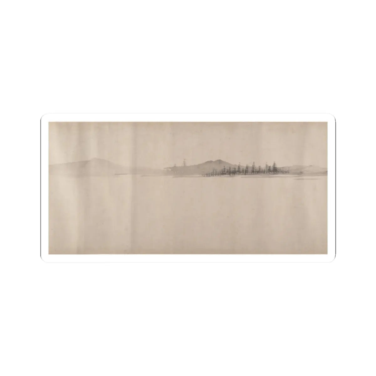 Unidentified artist - River Scene in Winter - dated 1661 v13 - STICKER Vinyl Kiss-Cut Decal