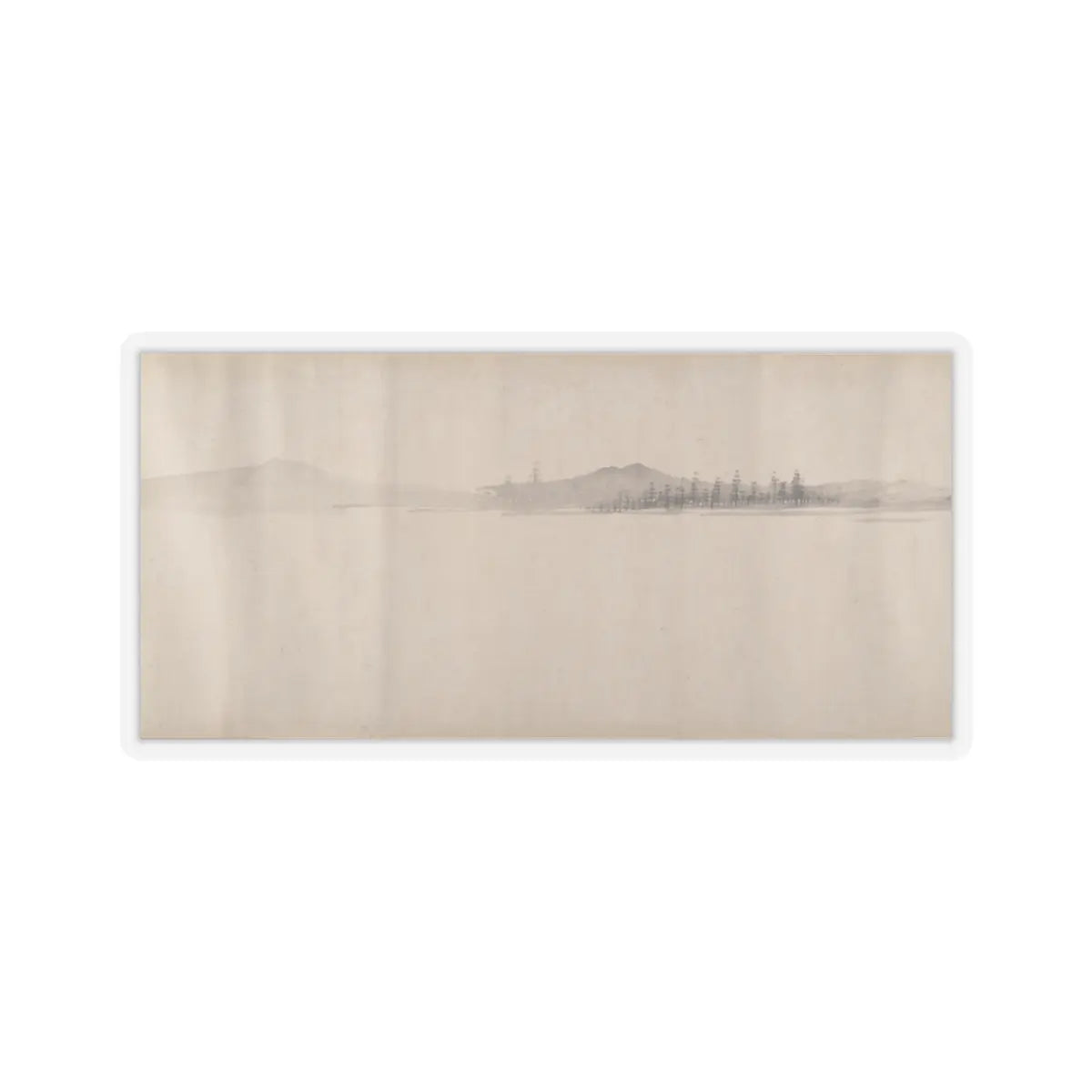 Unidentified artist - River Scene in Winter - dated 1661 v13 - STICKER Vinyl Kiss-Cut Decal