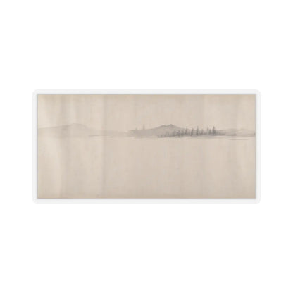 Unidentified artist - River Scene in Winter - dated 1661 v13 - STICKER Vinyl Kiss-Cut Decal