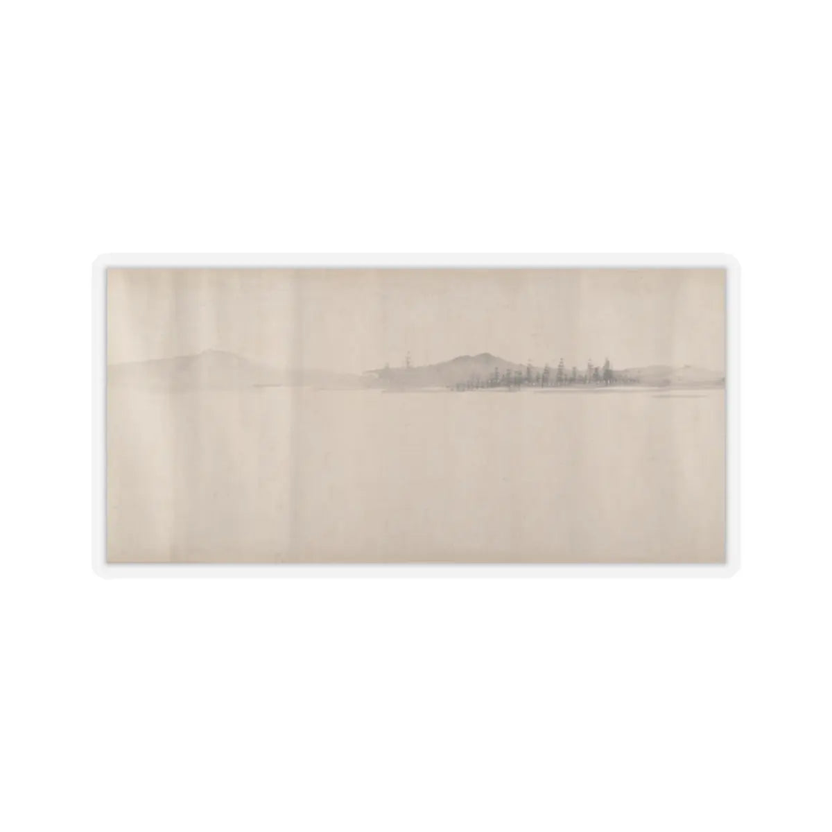Unidentified artist - River Scene in Winter - dated 1661 v13 - STICKER Vinyl Kiss-Cut Decal