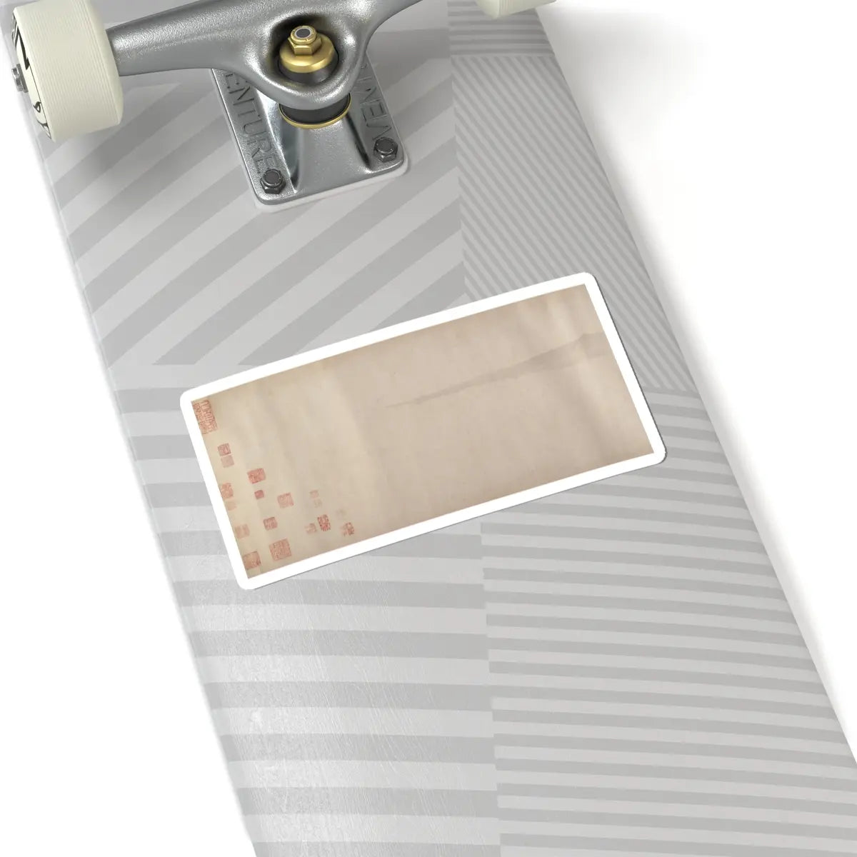 Unidentified artist - River Scene in Winter - dated 1661 v14 - STICKER Vinyl Kiss-Cut Decal