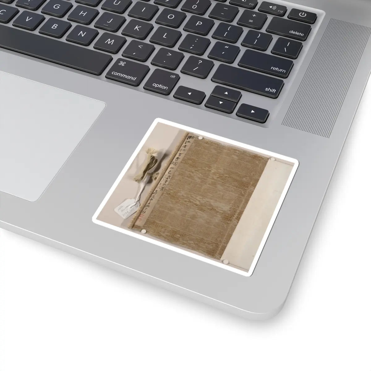 Unidentified artist - River Scene in Winter - dated 1661 v2 - STICKER Vinyl Kiss-Cut Decal