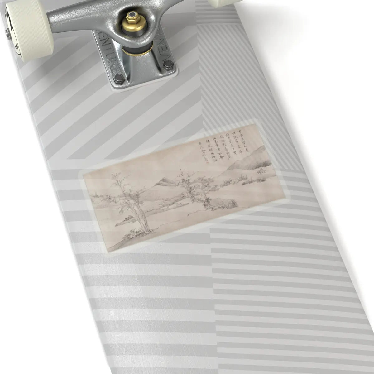 Unidentified artist - River Scene in Winter - dated 1661 v8 - STICKER Vinyl Kiss-Cut Decal