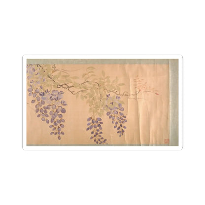 Unidentified artist - Roses and Wisteria - probably 18th–19th century v2 - STICKER Vinyl Kiss-Cut Decal