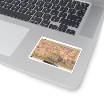 Unidentified artist - Roses and Wisteria - probably 18th–19th century v6 - STICKER Vinyl Kiss-Cut Decal