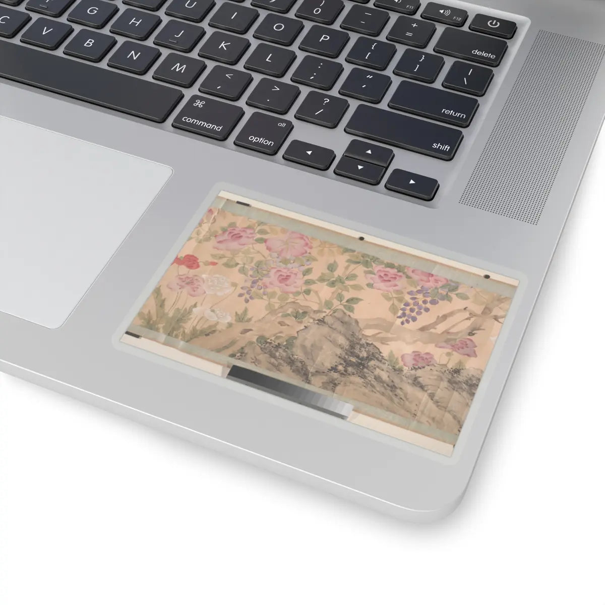 Unidentified artist - Roses and Wisteria - probably 18th–19th century v6 - STICKER Vinyl Kiss-Cut Decal