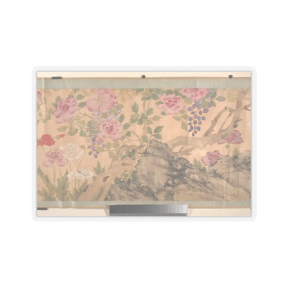 Unidentified artist - Roses and Wisteria - probably 18th–19th century v6 - STICKER Vinyl Kiss-Cut Decal