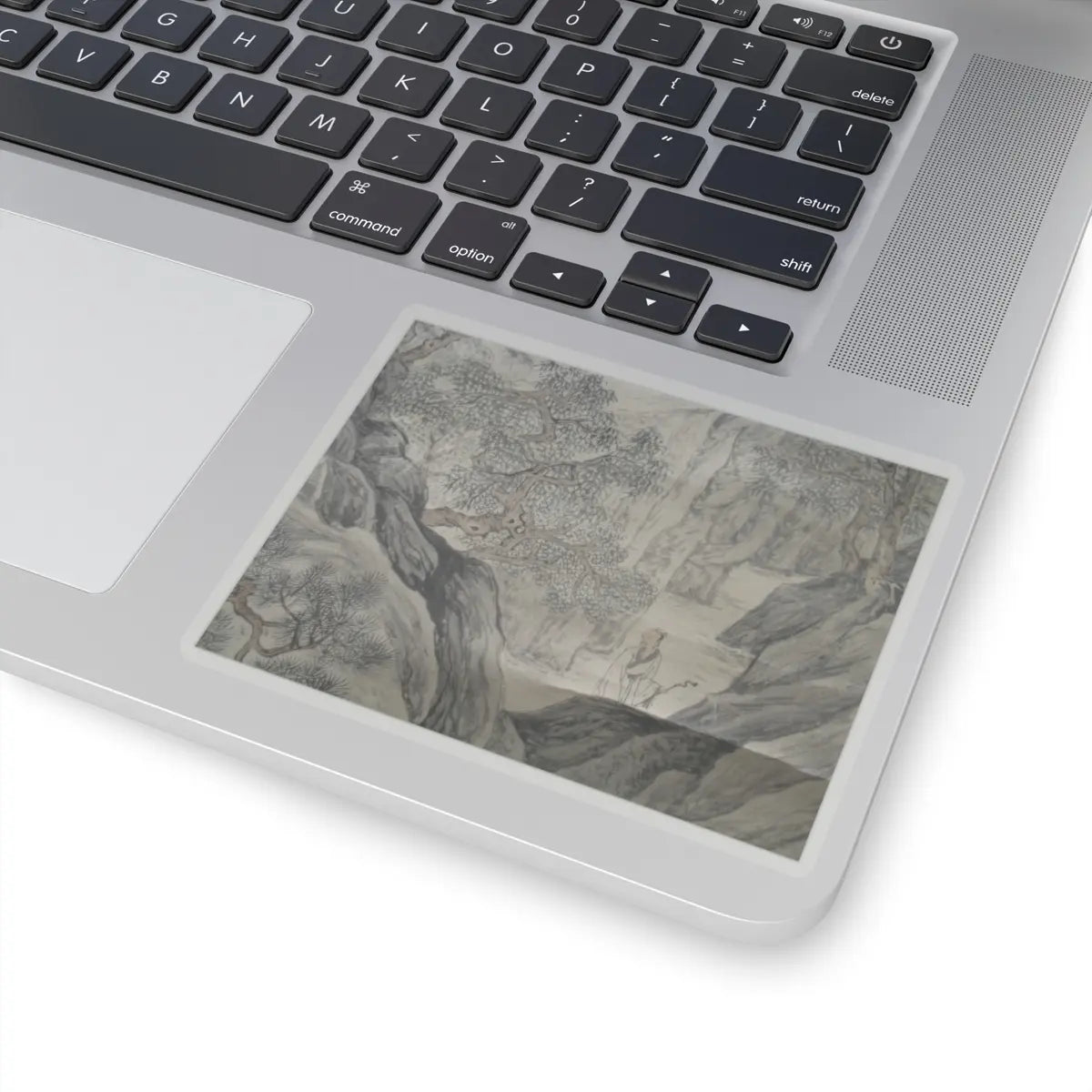 Unidentified artist - Scholar Admiring Autumn Scenery - ca. 1525 v1 - STICKER Vinyl Kiss-Cut Decal
