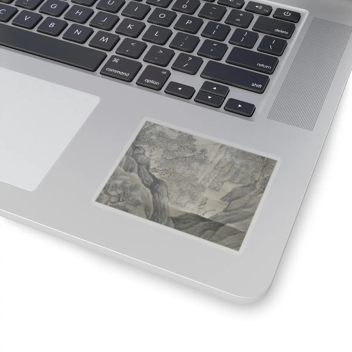 Unidentified artist - Scholar Admiring Autumn Scenery - ca. 1525 v1 - STICKER Vinyl Kiss-Cut Decal