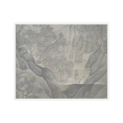 Unidentified artist - Scholar Admiring Autumn Scenery - ca. 1525 v1 - STICKER Vinyl Kiss-Cut Decal