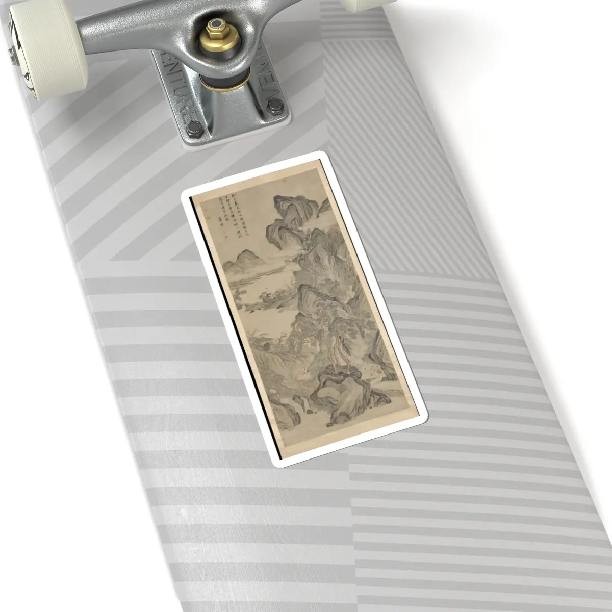 Unidentified artist - Scholar Admiring Autumn Scenery - ca. 1525 v2 - STICKER Vinyl Kiss-Cut Decal