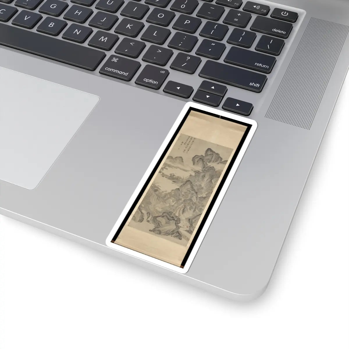Unidentified artist - Scholar Admiring Autumn Scenery - ca. 1525 v3 - STICKER Vinyl Kiss-Cut Decal