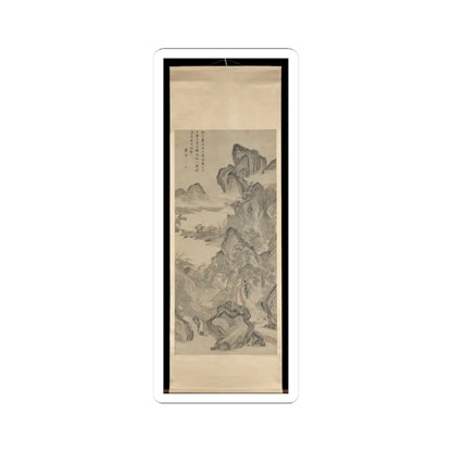 Unidentified artist - Scholar Admiring Autumn Scenery - ca. 1525 v3 - STICKER Vinyl Kiss-Cut Decal