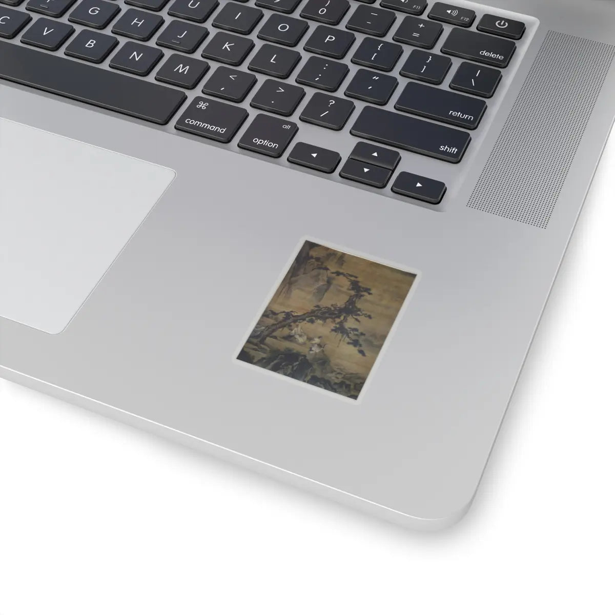 Unidentified artist - Scholar and Attendant in Mountain Retreat - unknown - STICKER Vinyl Kiss-Cut Decal