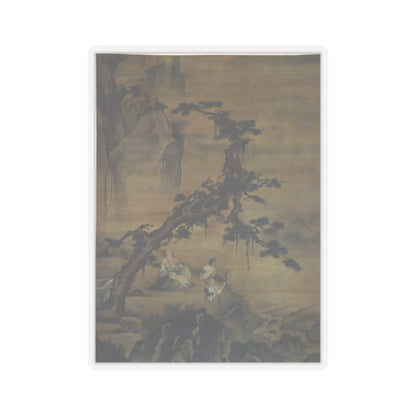 Unidentified artist - Scholar and Attendant in Mountain Retreat - unknown - STICKER Vinyl Kiss-Cut Decal