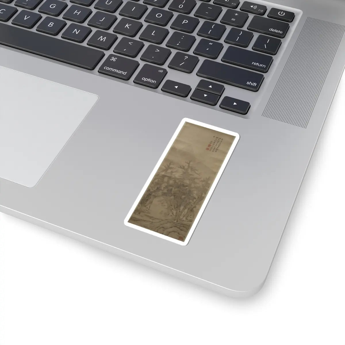 Unidentified artist - Scholar Seated in Grove - unknown v1 - STICKER Vinyl Kiss-Cut Decal