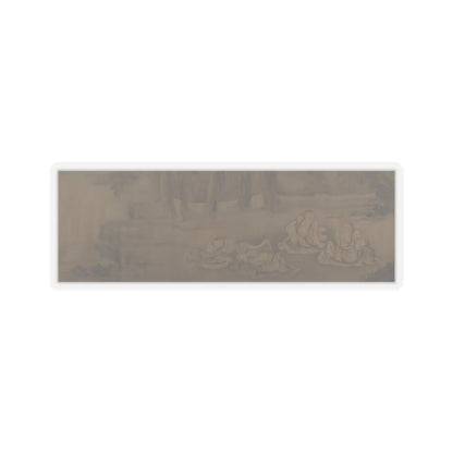 Unidentified artist - Scholars and Monkeys under Trees - unknown v1 - STICKER Vinyl Kiss-Cut Decal