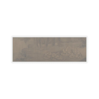 Unidentified artist - Scholars and Monkeys under Trees - unknown v1 - STICKER Vinyl Kiss-Cut Decal