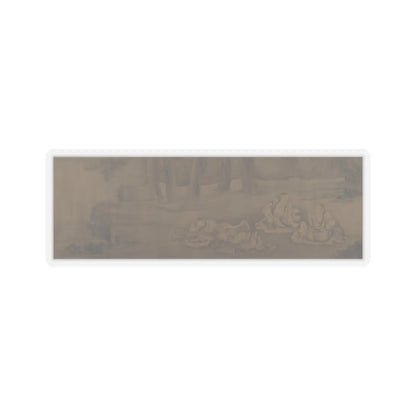 Unidentified artist - Scholars and Monkeys under Trees - unknown v1 - STICKER Vinyl Kiss-Cut Decal