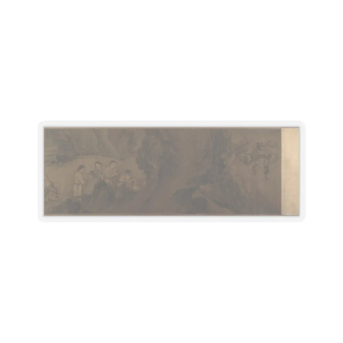 Unidentified artist - Scholars and Monkeys under Trees - unknown v6 - STICKER Vinyl Kiss-Cut Decal
