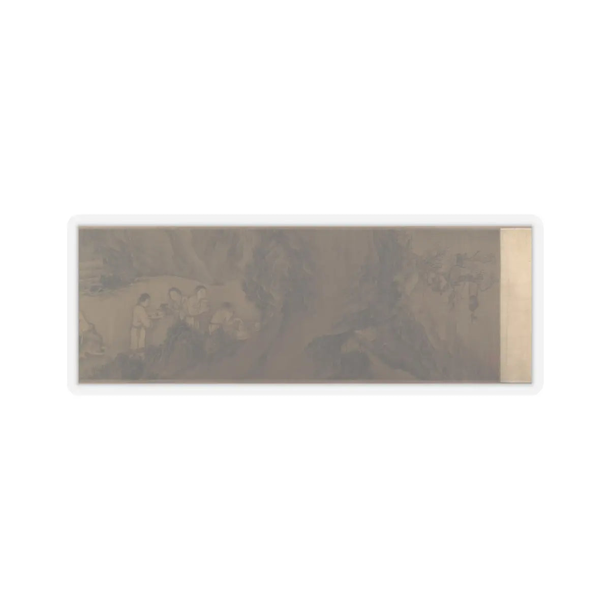 Unidentified artist - Scholars and Monkeys under Trees - unknown v6 - STICKER Vinyl Kiss-Cut Decal