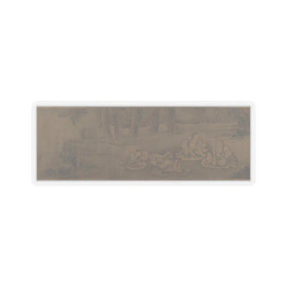 Unidentified artist - Scholars and Monkeys under Trees - unknown v7 - STICKER Vinyl Kiss-Cut Decal