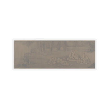 Unidentified artist - Scholars and Monkeys under Trees - unknown v7 - STICKER Vinyl Kiss-Cut Decal