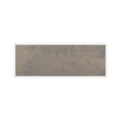 Unidentified artist - Scholars and Monkeys under Trees - unknown v7 - STICKER Vinyl Kiss-Cut Decal