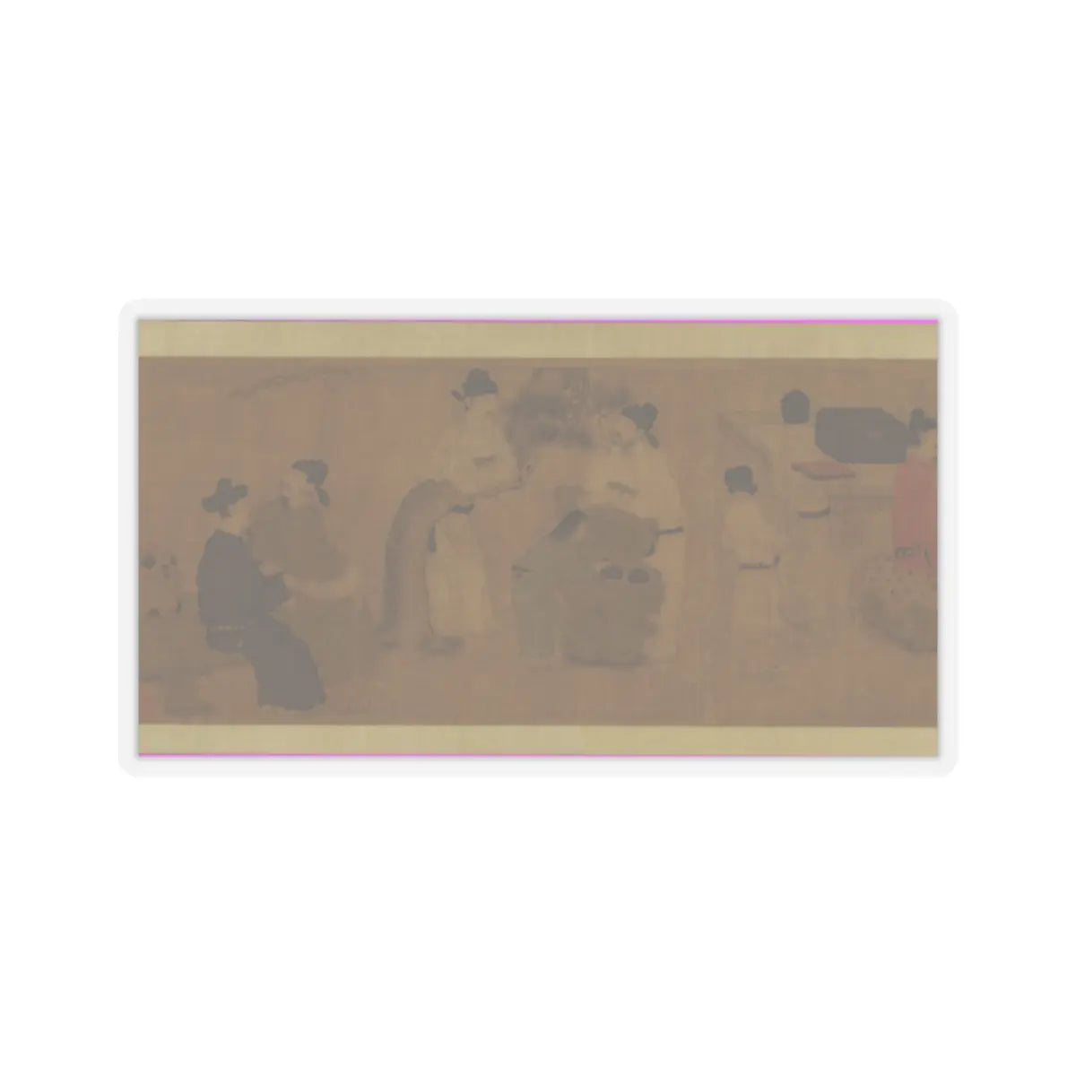 Unidentified artist - Scholars of the Liuli Hall - late 13th century v7 - STICKER Vinyl Kiss-Cut Decal