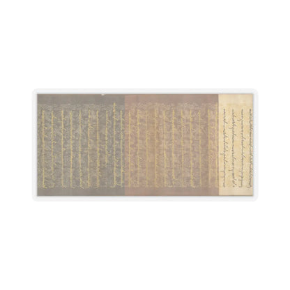 Unidentified artist - Scroll of Commission - dated 1862 v8 - STICKER Vinyl Kiss-Cut Decal