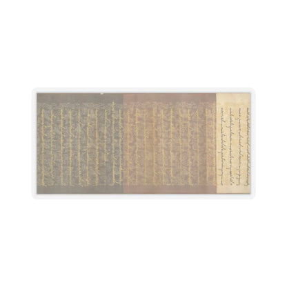 Unidentified artist - Scroll of Commission - dated 1862 v8 - STICKER Vinyl Kiss-Cut Decal