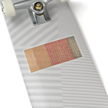 Unidentified artist - Scroll of Commission - dated 1862 v9 - STICKER Vinyl Kiss-Cut Decal