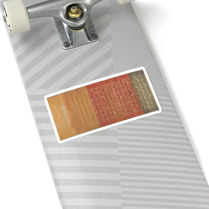 Unidentified artist - Scroll of Commission - dated 1862 v9 - STICKER Vinyl Kiss-Cut Decal