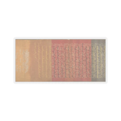 Unidentified artist - Scroll of Commission - dated 1862 v9 - STICKER Vinyl Kiss-Cut Decal