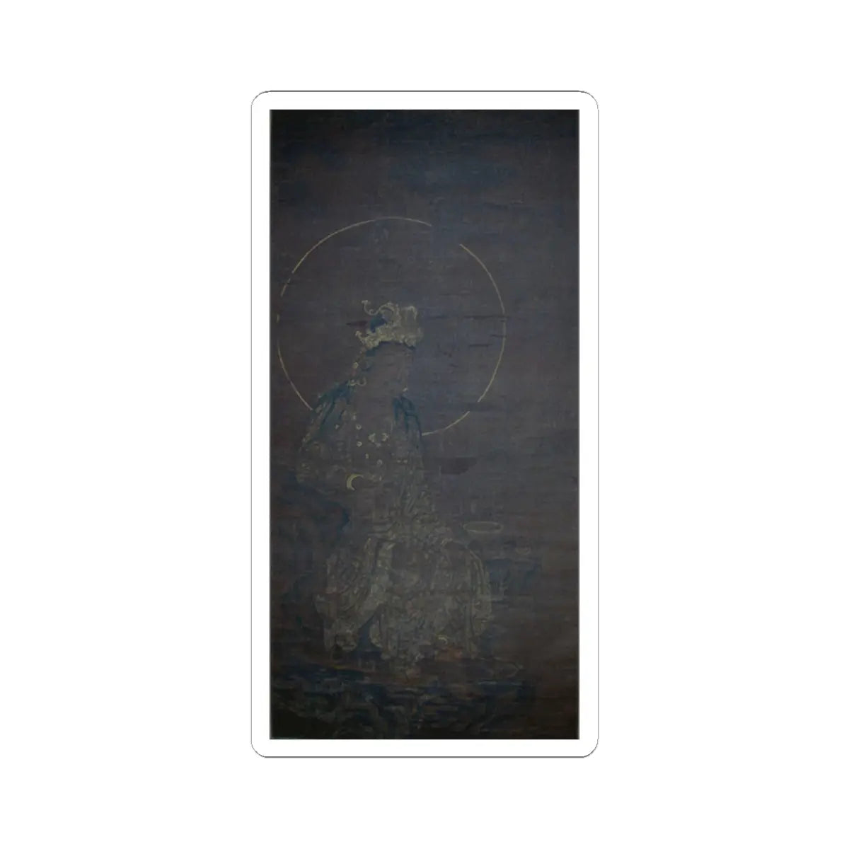 Unidentified artist - Seated Guanyin - unknown - STICKER Vinyl Kiss-Cut Decal