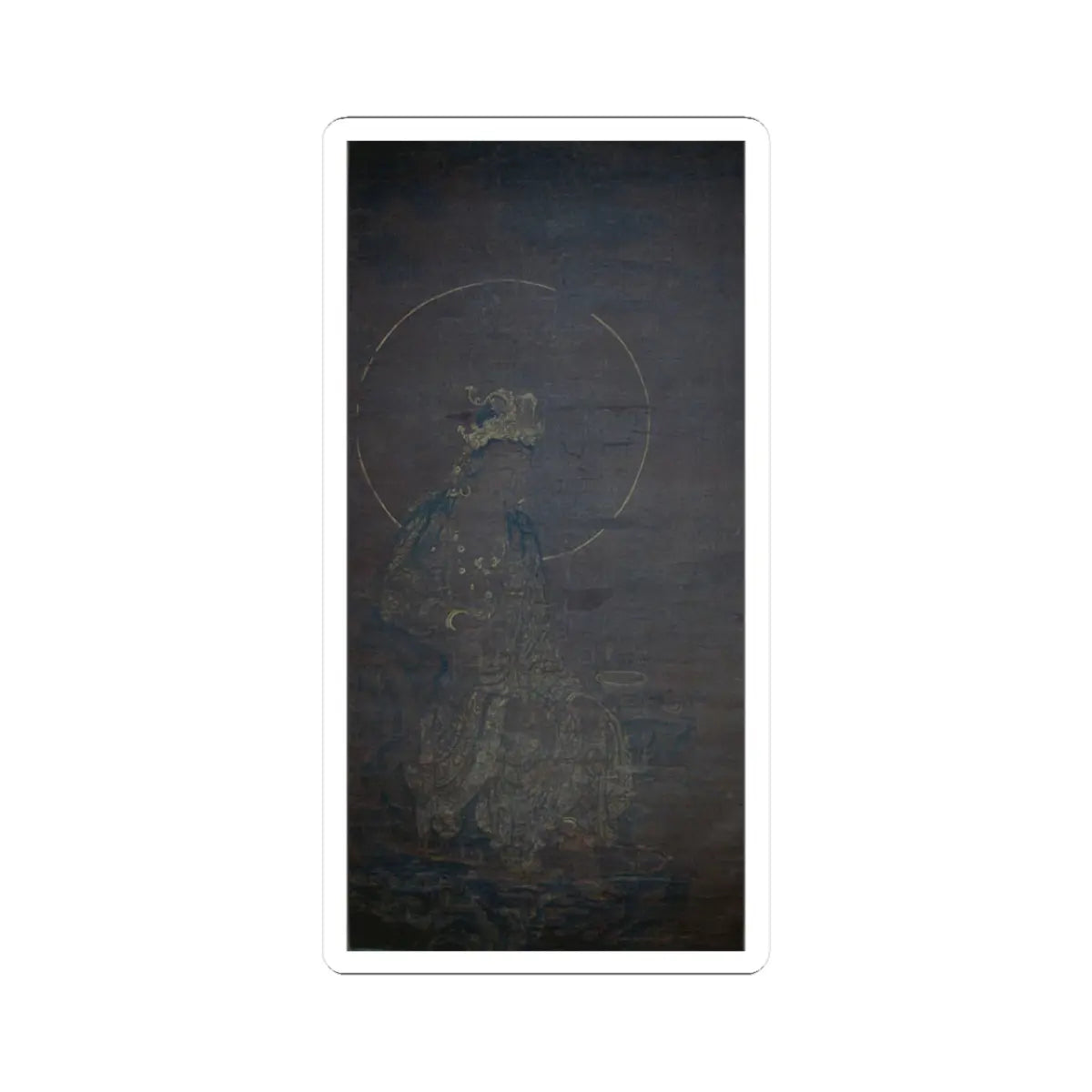 Unidentified artist - Seated Guanyin - unknown - STICKER Vinyl Kiss-Cut Decal