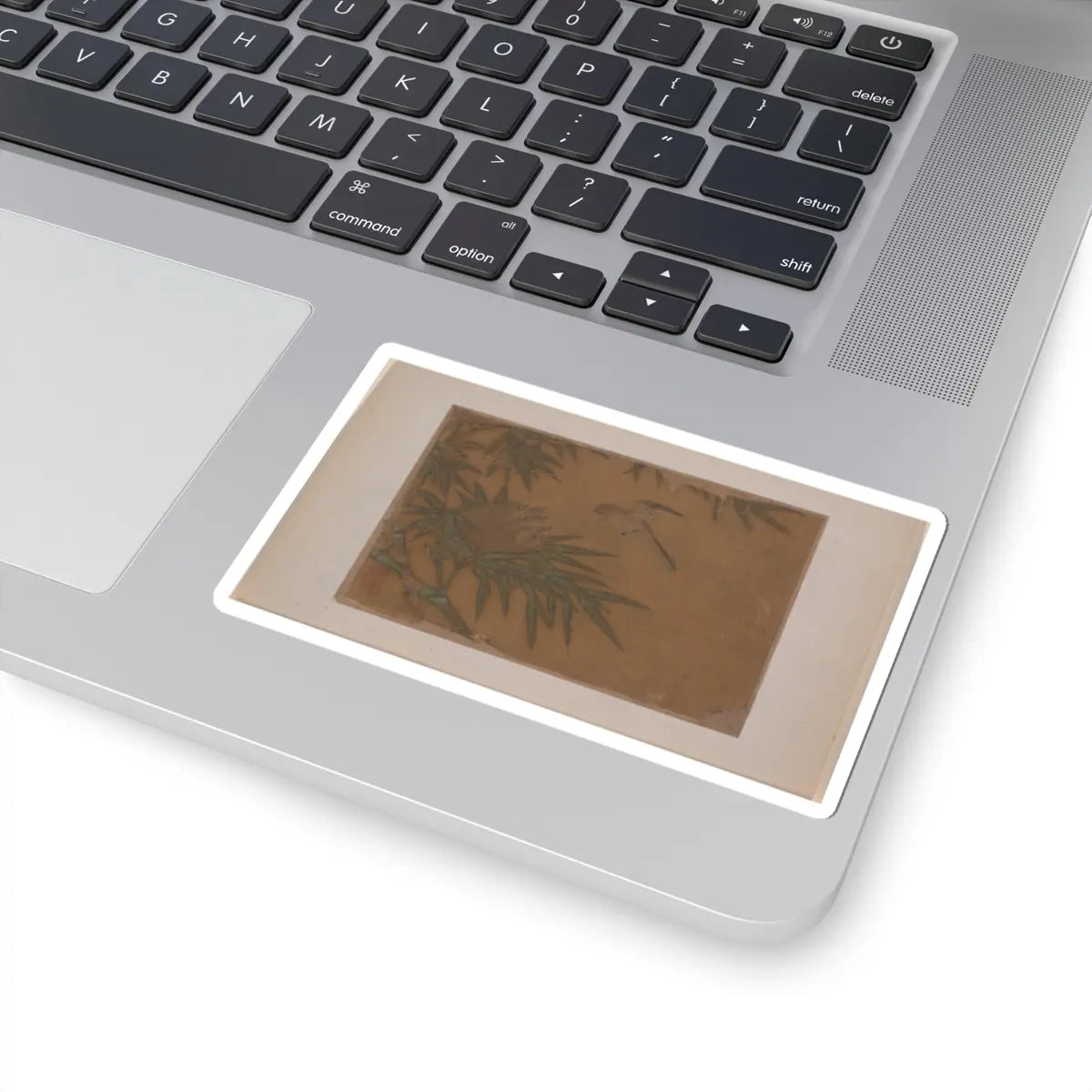 Unidentified artist - Seven Birds in Bamboo Tree Nest - unknown - STICKER Vinyl Kiss-Cut Decal