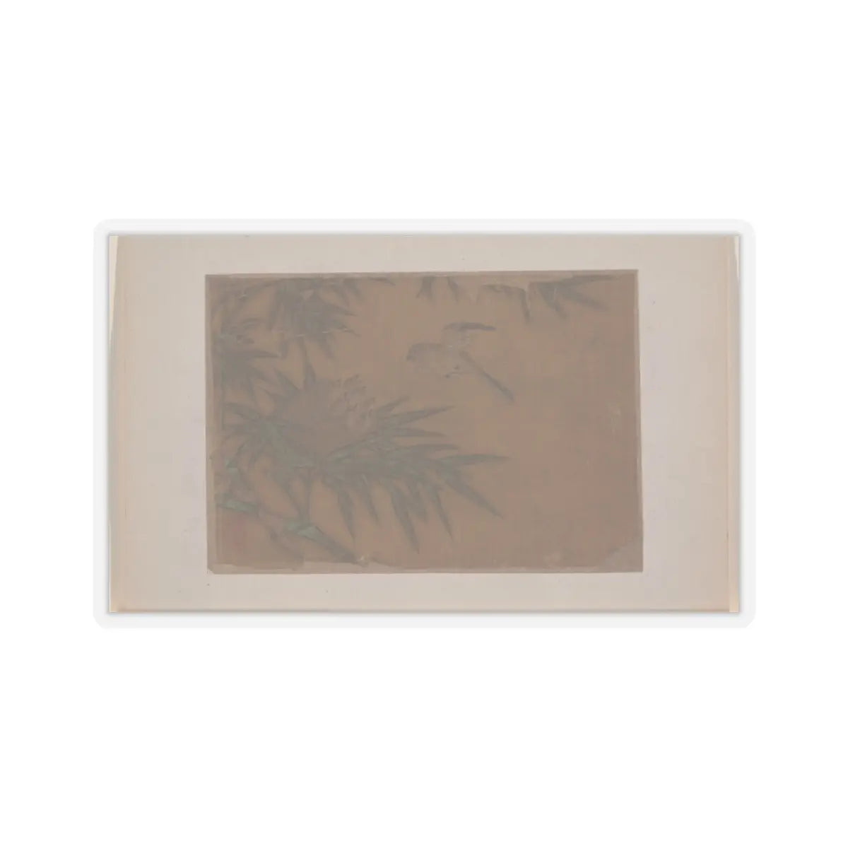 Unidentified artist - Seven Birds in Bamboo Tree Nest - unknown - STICKER Vinyl Kiss-Cut Decal