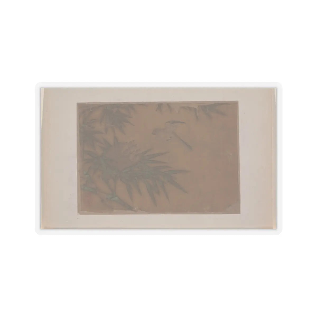 Unidentified artist - Seven Birds in Bamboo Tree Nest - unknown - STICKER Vinyl Kiss-Cut Decal