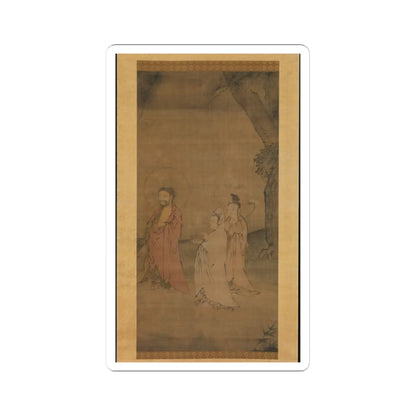 Unidentified artist - Shakyamuni coming down from the mountains - late 13th–early 14th century v1 - STICKER Vinyl Kiss-Cut Decal