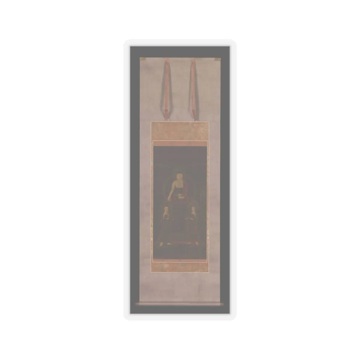 Unidentified artist - Shakyamuni triad - 1565 v2 - STICKER Vinyl Kiss-Cut Decal