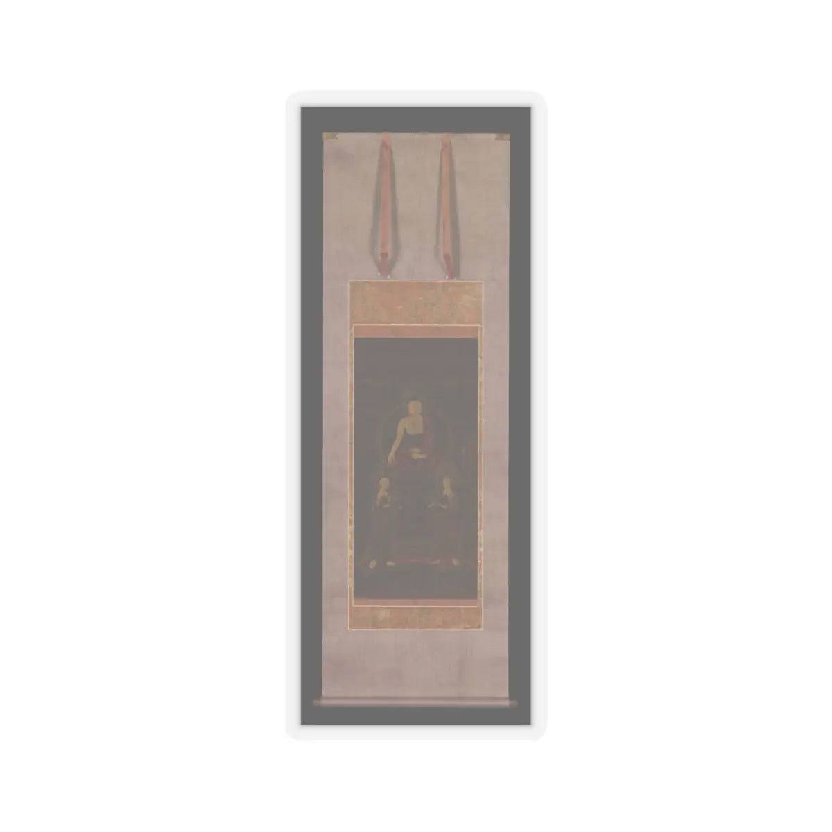 Unidentified artist - Shakyamuni triad - 1565 v2 - STICKER Vinyl Kiss-Cut Decal