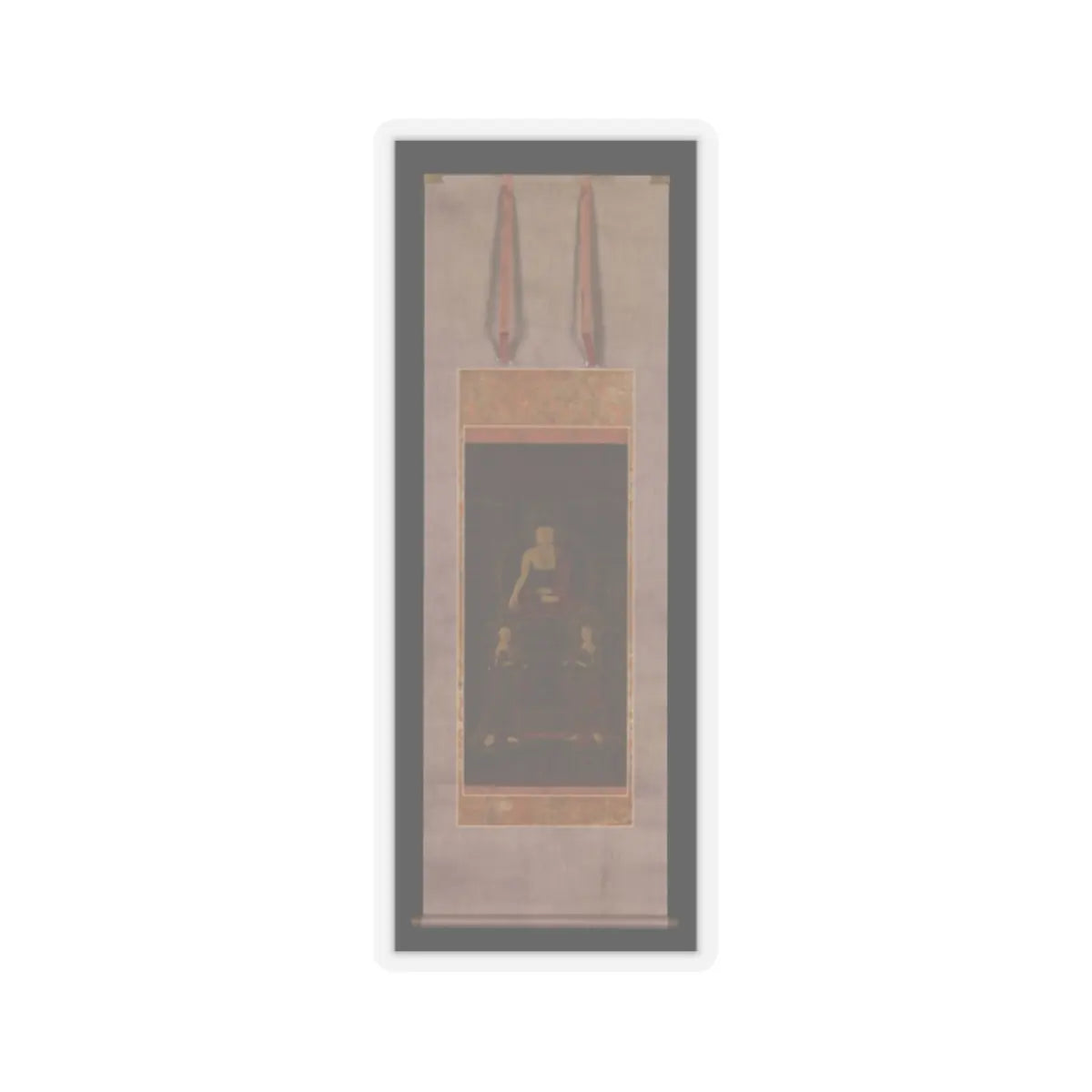 Unidentified artist - Shakyamuni triad - 1565 v2 - STICKER Vinyl Kiss-Cut Decal