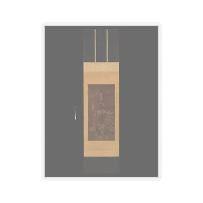 Unidentified artist - Shakyamuni with luohan, heavenly king, and boys - early 17th century v2 - STICKER Vinyl Kiss-Cut Decal