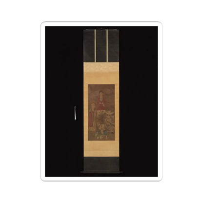 Unidentified artist - Shakyamuni with luohan, heavenly king, and boys - early 17th century v2 - STICKER Vinyl Kiss-Cut Decal