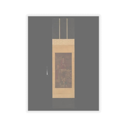 Unidentified artist - Shakyamuni with luohan, heavenly king, and boys - early 17th century v2 - STICKER Vinyl Kiss-Cut Decal